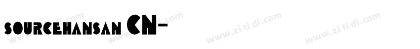 sourcehansan CN字体转换
